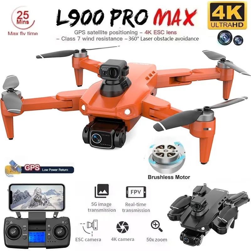 Drone Camera Professional - L900 Pro MAX GPS Дрон 4K